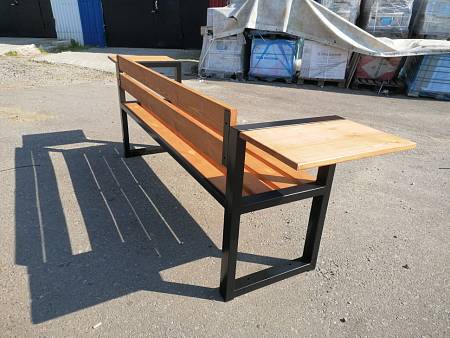 Скамейка садовая со столиком