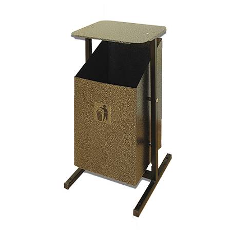 Урна уличная Уралочка 2 Бронза с крышкой