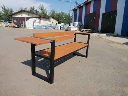 Скамейка садовая со столиком