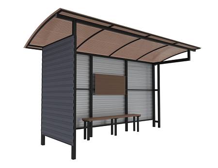 Автобусный павильон "Стандарт-П2" Автобусный павильон "Стандарт-П2"