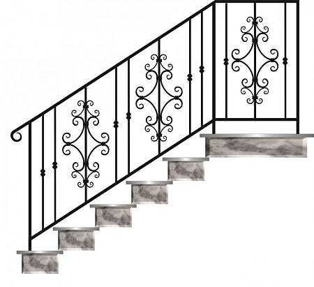 Кованое перило