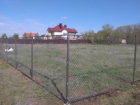 Забор из сетки рабицы "Стандарт"