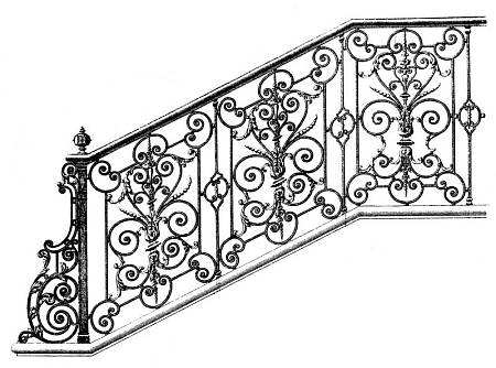 Кованое перило