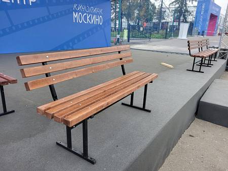 Скамейка металлическая СП со спинкой