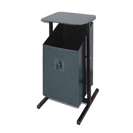 Урна уличная Уралочка 2 Серебро с крышкой