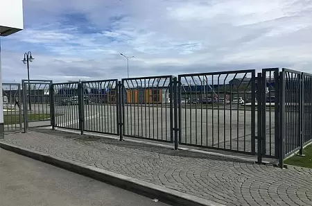 Железный забор для городской зоны "ТСЖ"