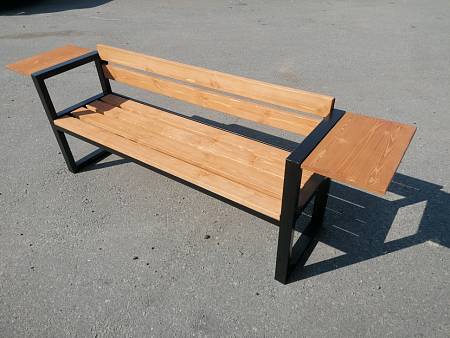 Скамейка садовая со столиком