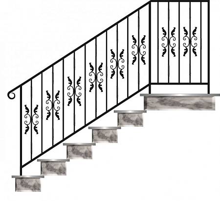 Кованое перило