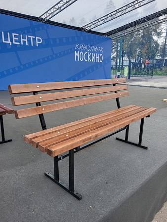 Скамейка металлическая СП со спинкой