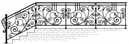 Кованое перило