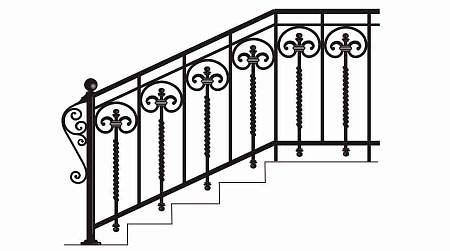 Кованое перило