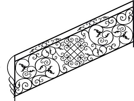 Кованое перило