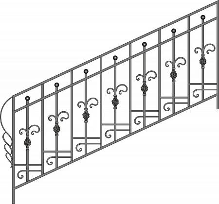 Кованое перило